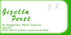gizella pertl business card